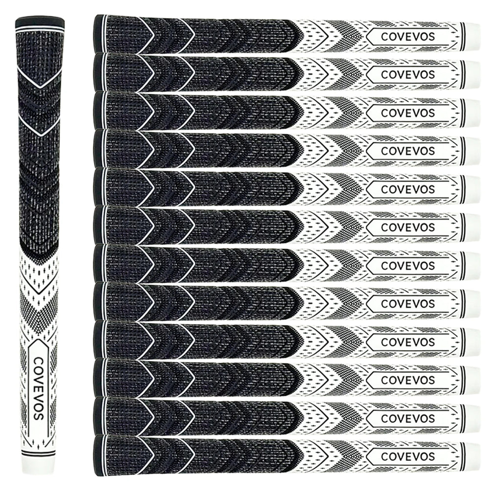 13pcs golf grips, made of natural rubber, with durable non-slip design, suitable for men and women.