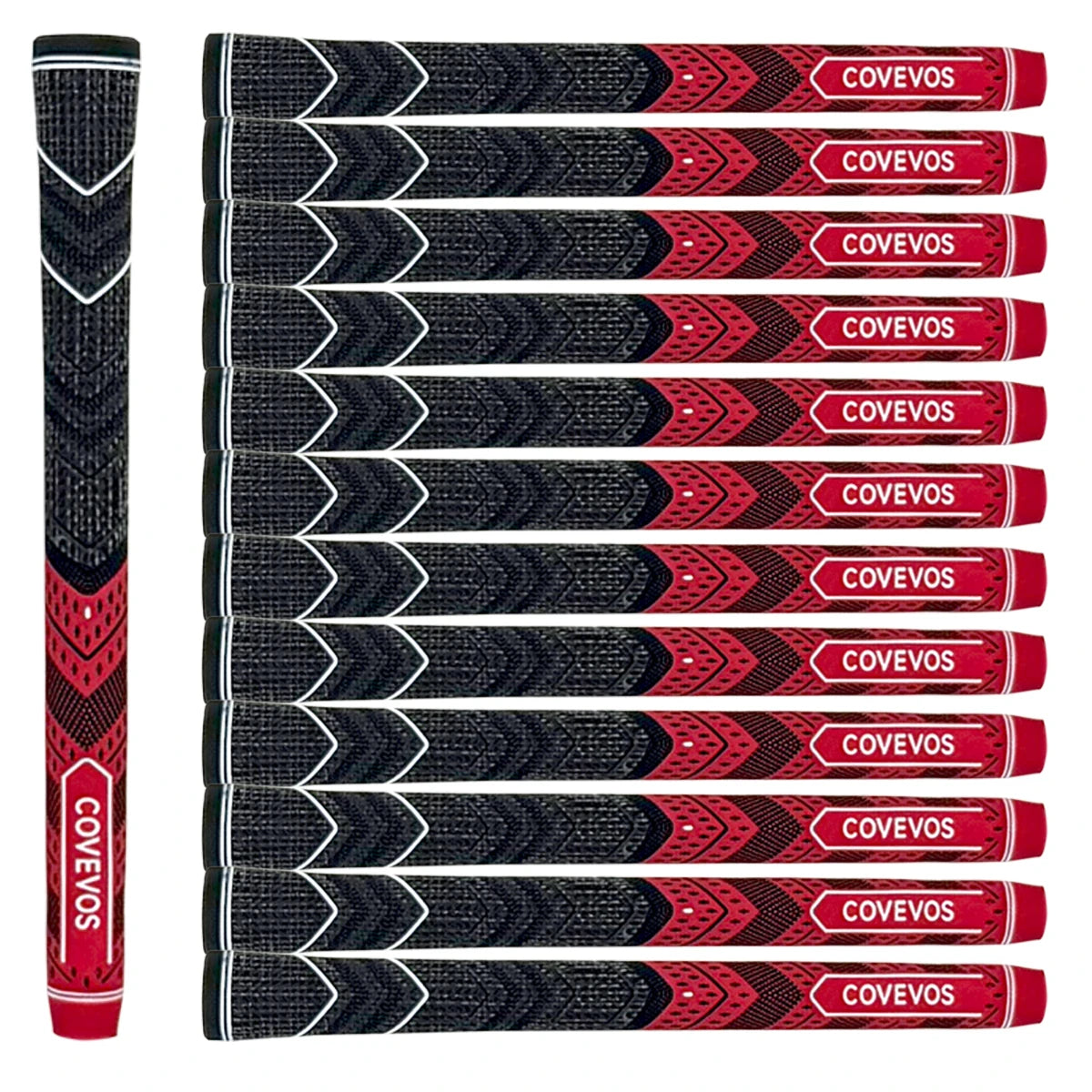 13pcs golf grips, made of natural rubber, with durable non-slip design, suitable for men and women.