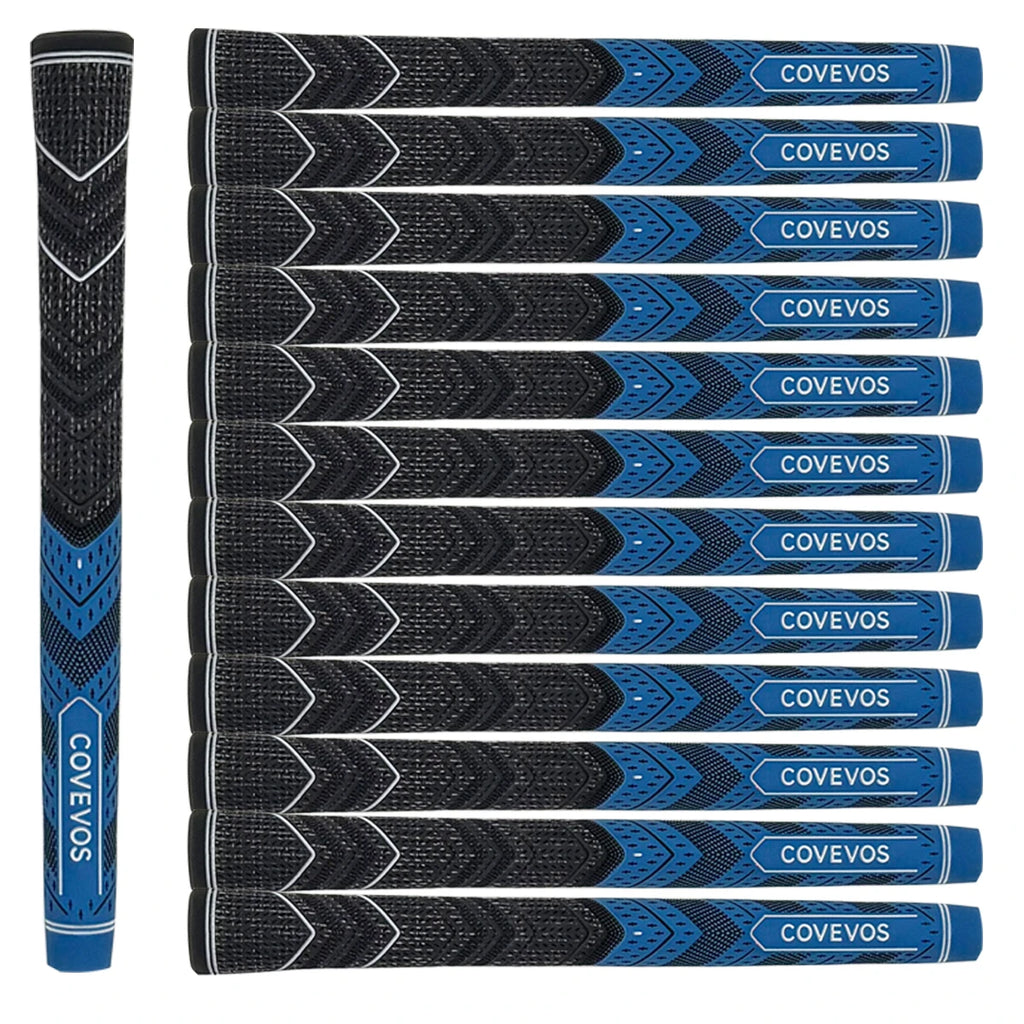 13pcs golf grips, made of natural rubber, with durable non-slip design, suitable for men and women.