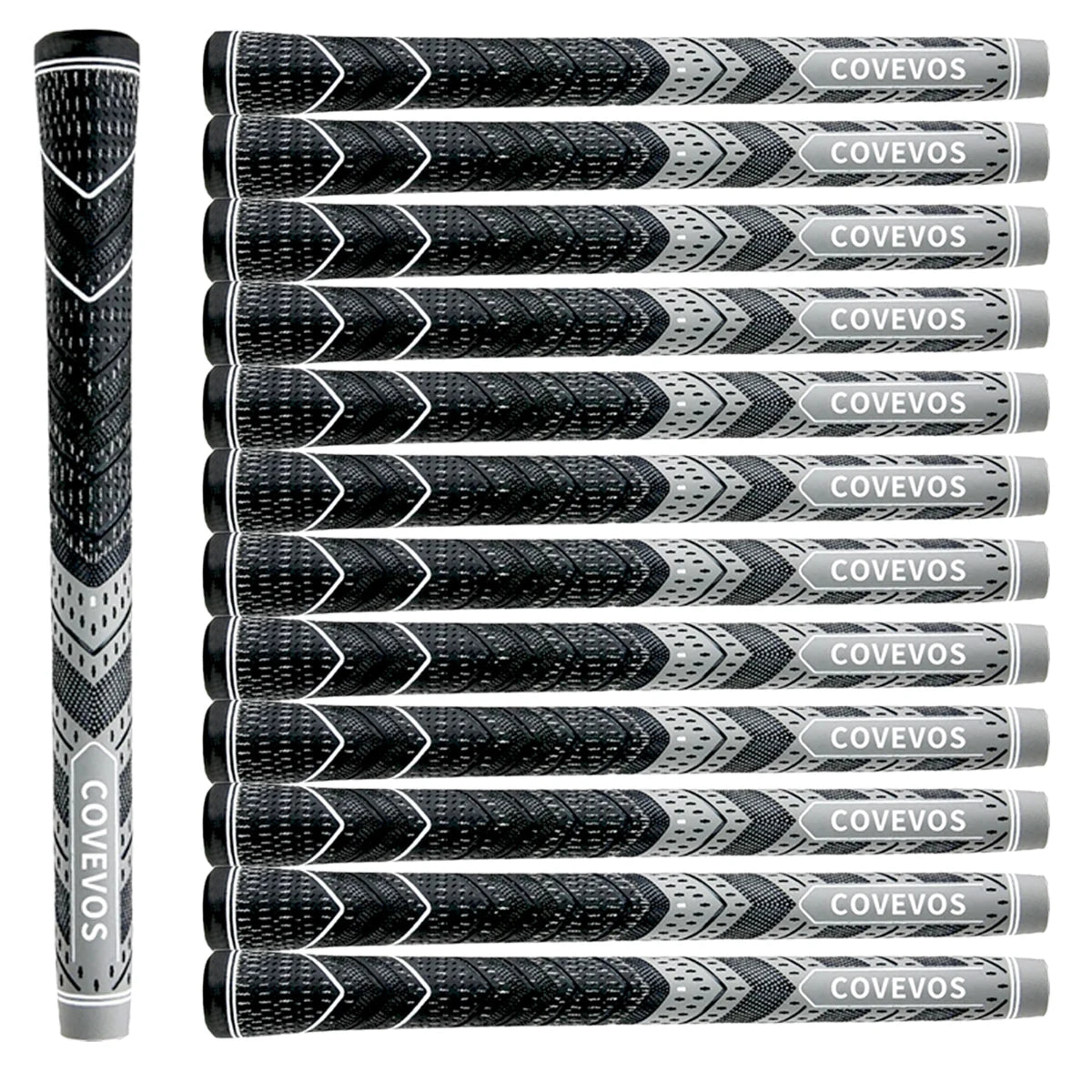 13pcs golf grips, made of natural rubber, with durable non-slip design, suitable for men and women.