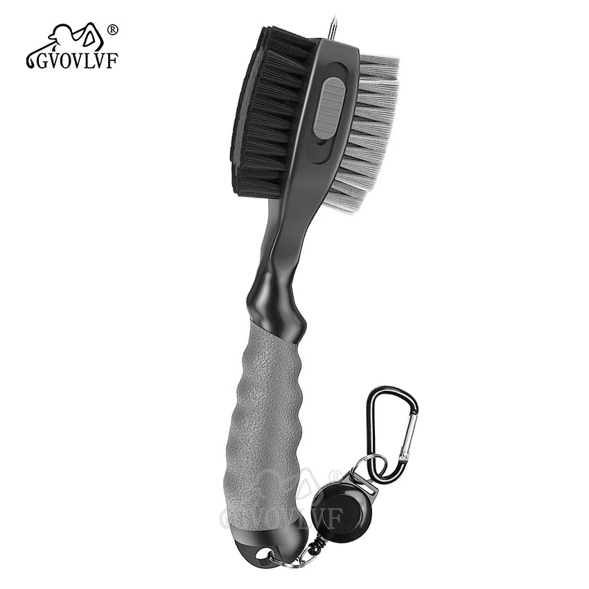 1piece Golf Club Brushes and Groove Cleaner with Magnetic Keychain Oversized Golf Brush Head and Retractable Spike Super