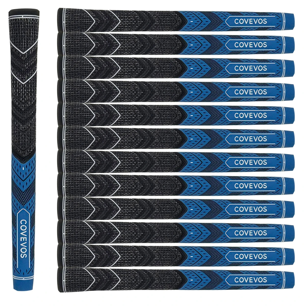 13pcs golf grips, made of natural rubber, with durable non-slip design, suitable for men and women.