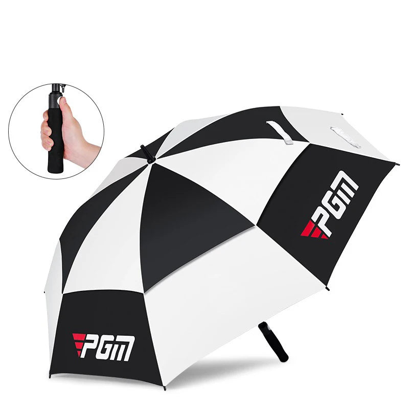 Golf Umbrella Sun Protection And Rain Double Layer Wear Resistant Fiberglass Material Spring And Summer Automatic Manual