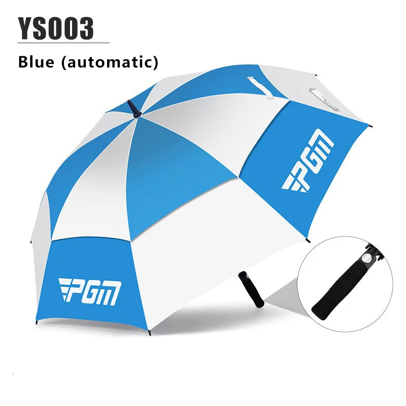 Golf Umbrella Sun Protection And Rain Double Layer Wear Resistant Fiberglass Material Spring And Summer Automatic Manual