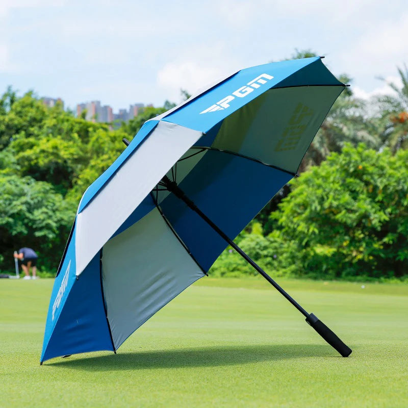 Golf Umbrella Sun Protection And Rain Double Layer Wear Resistant Fiberglass Material Spring And Summer Automatic Manual