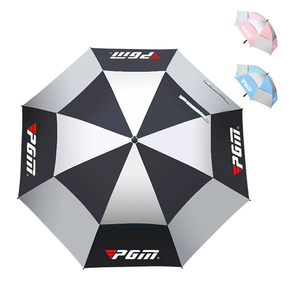 Golf Umbrella Sun Protection And Rain Double Layer Wear Resistant Fiberglass Material Spring And Summer Automatic Manual