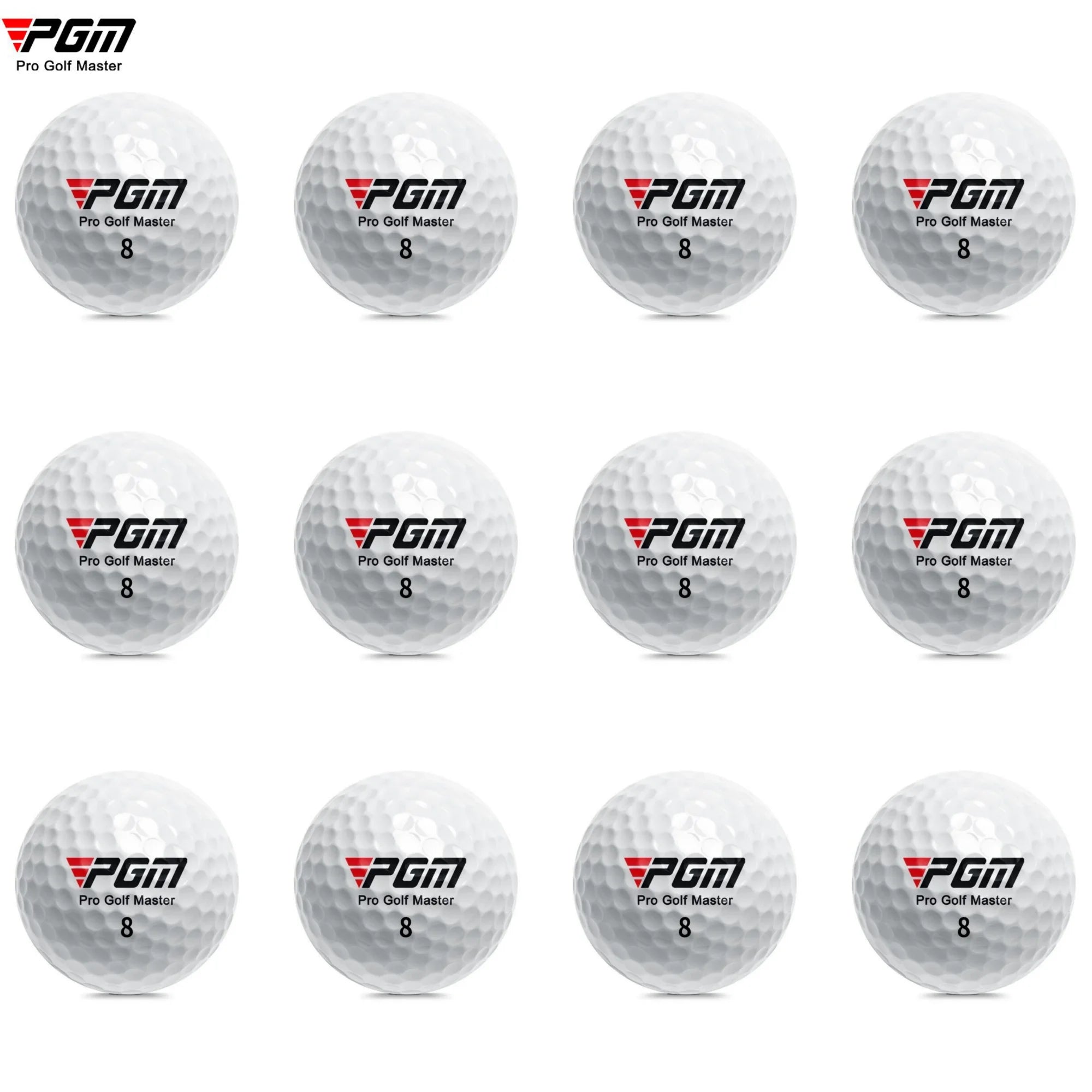 PGM Official 3-Layer Premium Golf Balls Practice Compet Performance Training for Distance Straight Shots Golf Design for Sport