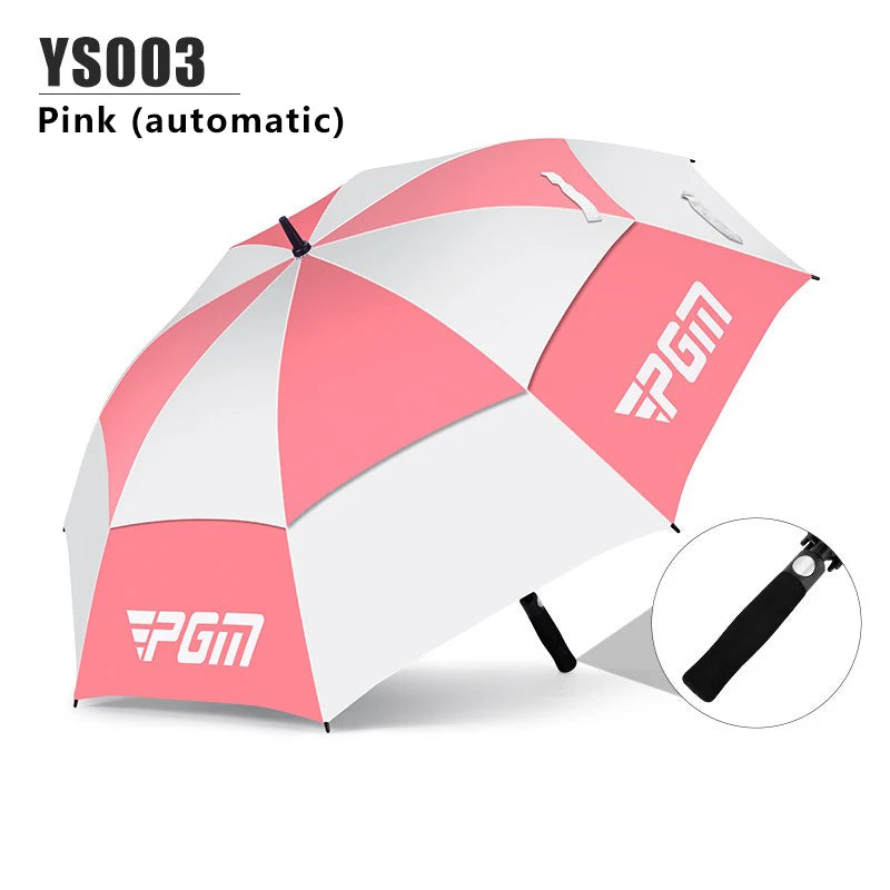 Golf Umbrella Sun Protection And Rain Double Layer Wear Resistant Fiberglass Material Spring And Summer Automatic Manual