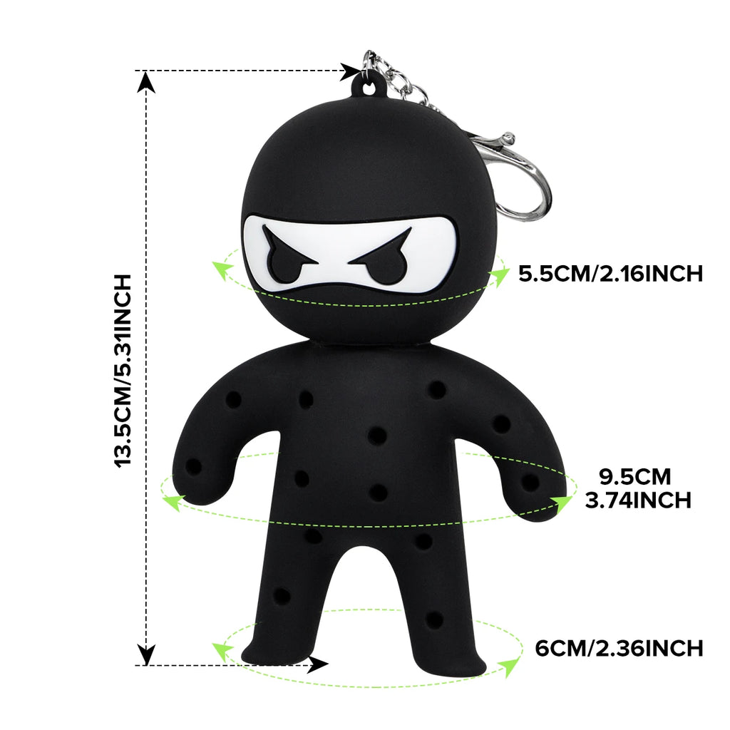 Cute Ninja Portable Golf Ball Tees Holder Keychain - Hote Sale Golf Accessory for Club Bag