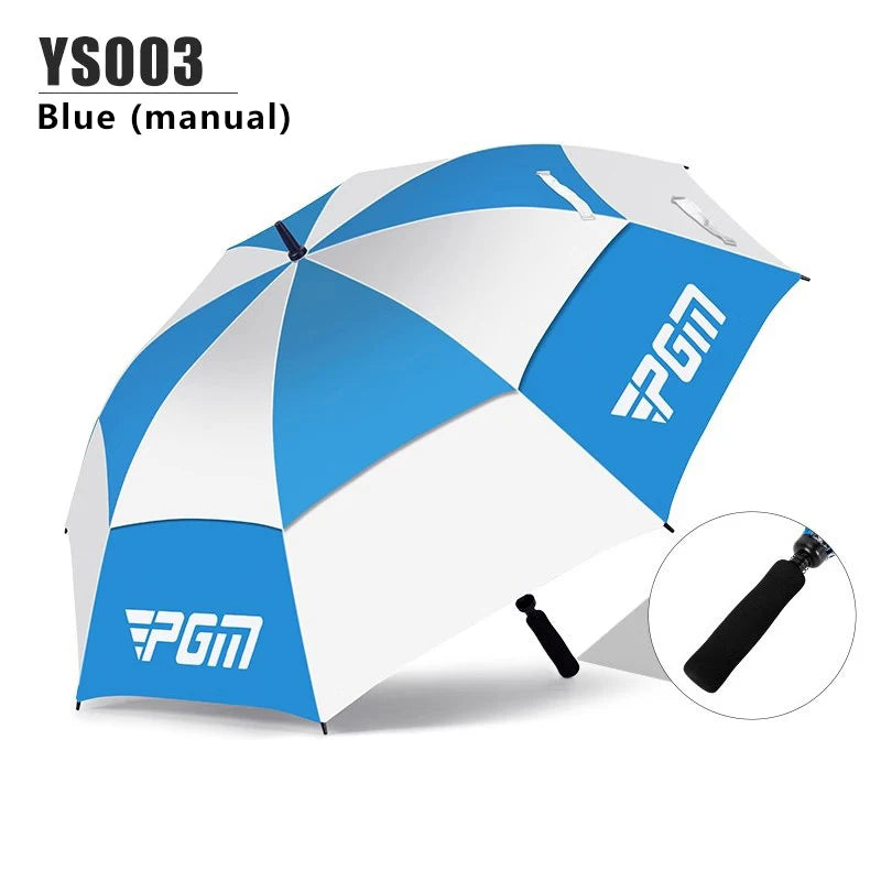Golf Umbrella Sun Protection And Rain Double Layer Wear Resistant Fiberglass Material Spring And Summer Automatic Manual