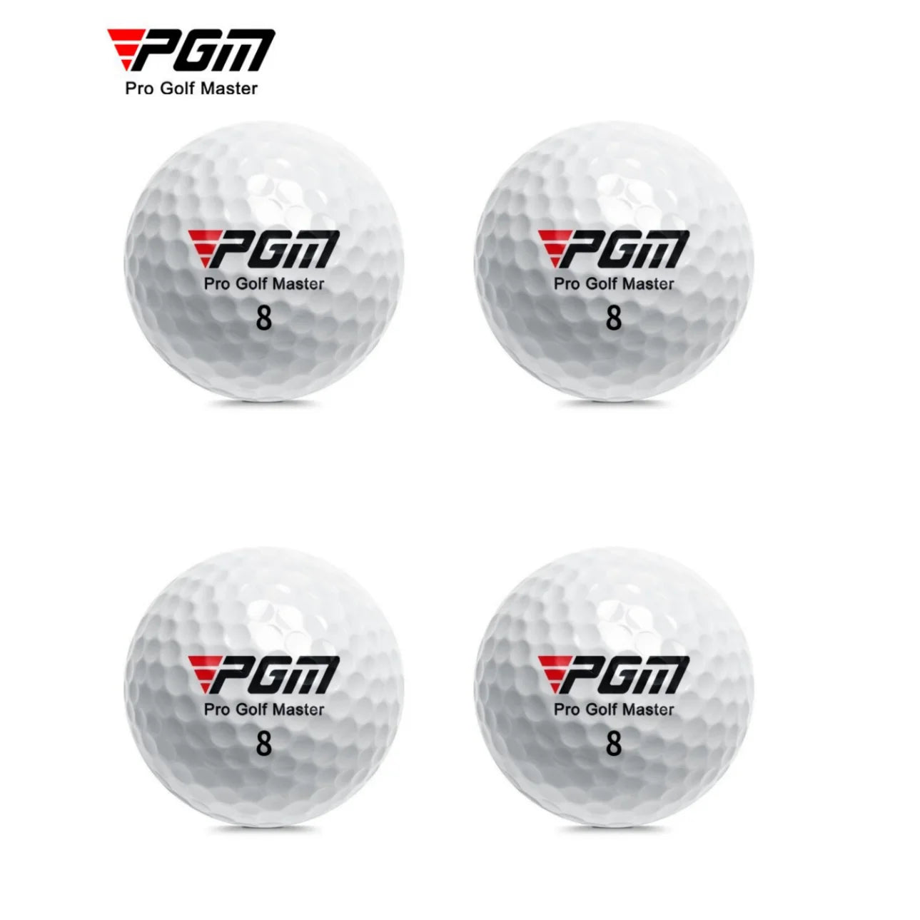 PGM Official 3-Layer Premium Golf Balls Practice Compet Performance Training for Distance Straight Shots Golf Design for Sport