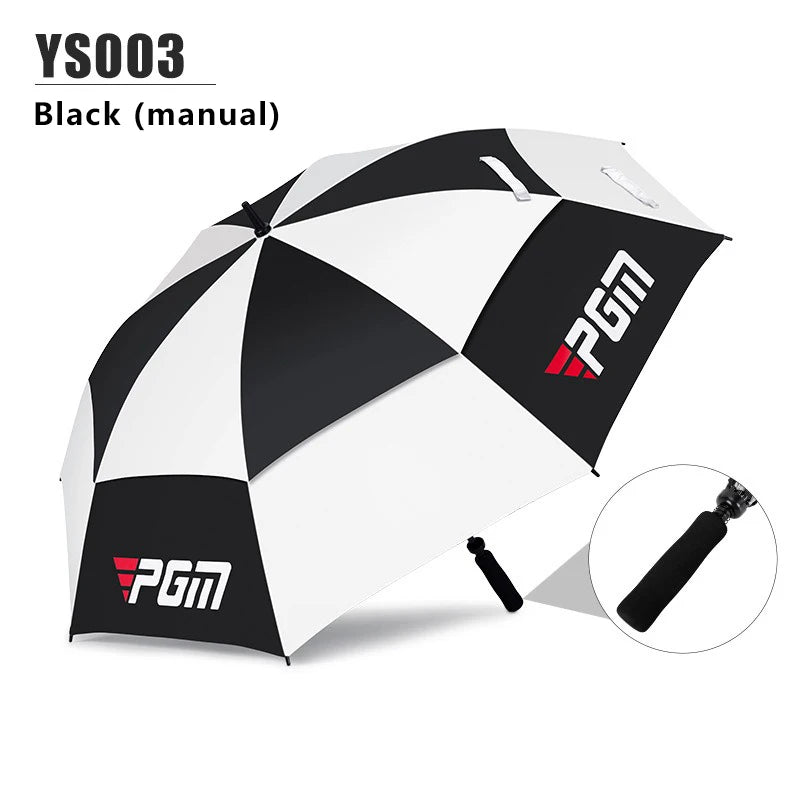 Golf Umbrella Sun Protection And Rain Double Layer Wear Resistant Fiberglass Material Spring And Summer Automatic Manual