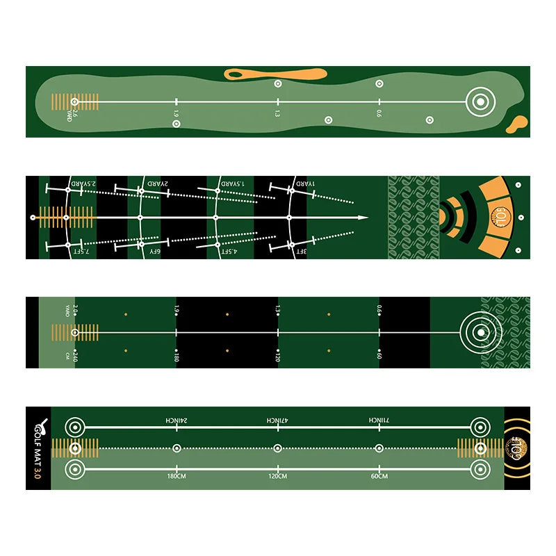 Golf Putting Carpet 50X300cm Golf Mat Lightweight Golf Training Pads Portable Putter Practice Indoor Outdoor Golf Sports