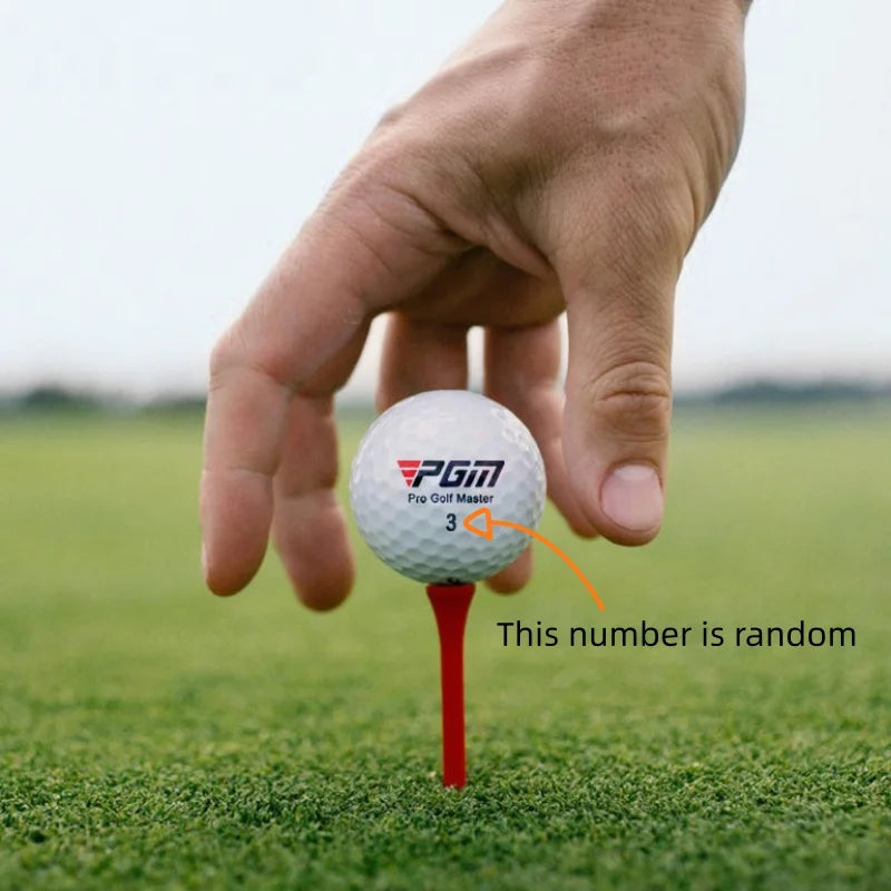 PGM Official 3-Layer Premium Golf Balls Practice Compet Performance Training for Distance Straight Shots Golf Design for Sport