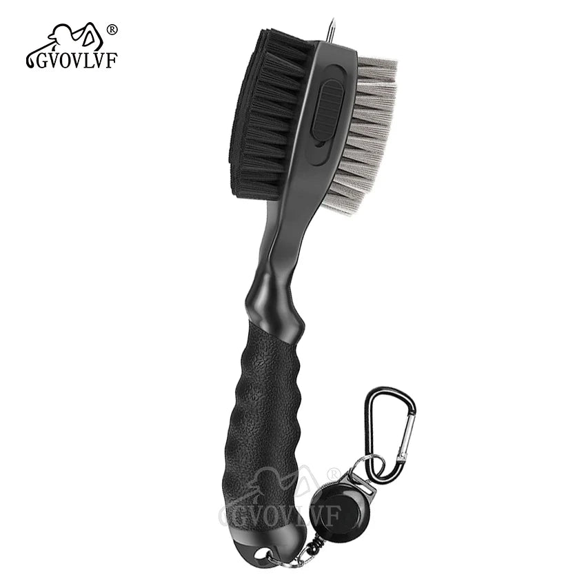1piece Golf Club Brushes and Groove Cleaner with Magnetic Keychain Oversized Golf Brush Head and Retractable Spike Super