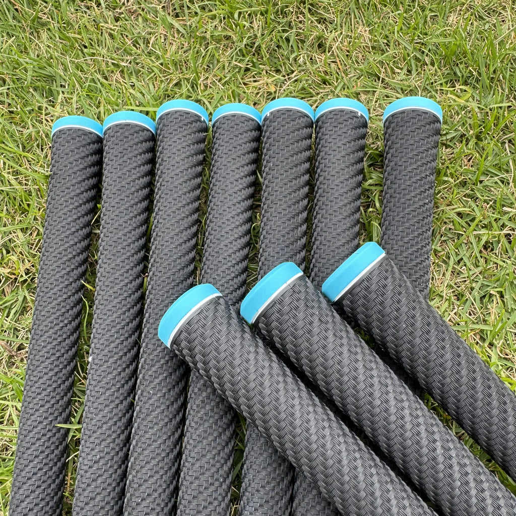 Jean Carlo Golf Club Accessories Golf Grip TPE Rubber 60R Standard Driver Fairway Wood Hybrid Iron Wedges Grip Black with Blue