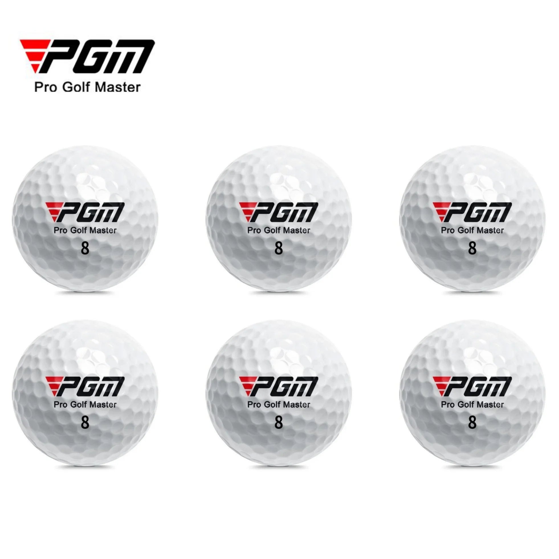 PGM Official 3-Layer Premium Golf Balls Practice Compet Performance Training for Distance Straight Shots Golf Design for Sport